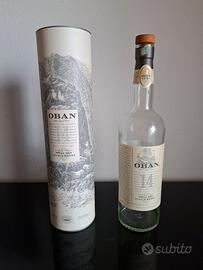 Bottiglia Whisky Oban 14 vuota