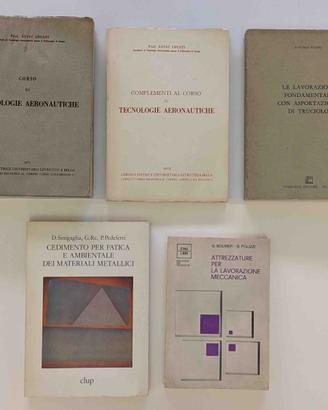 Lotto 5 libri Tecnologia Aeronautica PoliTO PoliMI