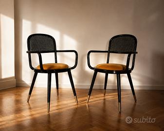 Coppia di poltroncine stile Thonet