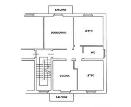 Appartamento (sub 16) con garage e cantina