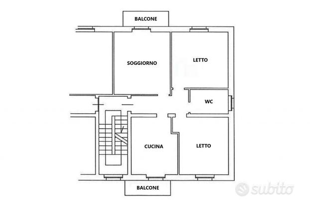 Appartamento (sub 16) con garage e cantina