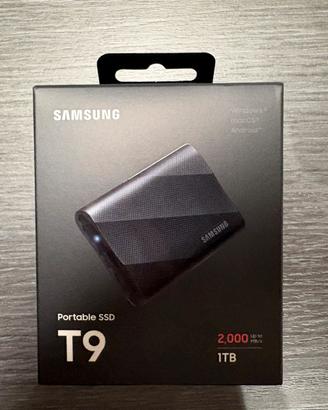 Samsung Portable SSD T9 1TB – 2.000 MB/s - Nuovo