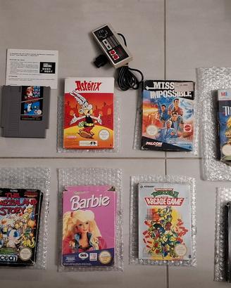 collezione giochi Nintendo Nes boxati completi