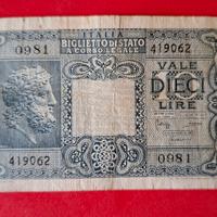 Biglietto di Stato 10 lire