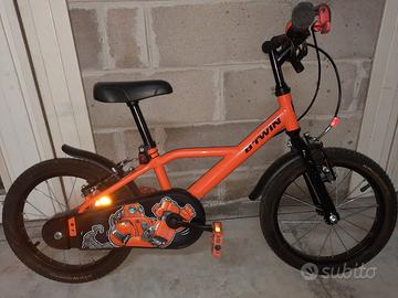 Bici Bimbo Bici Btwin Rossa Bicicletta Bambino -6 Anni Decathlon