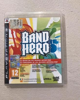 3 giochi PS3 Band Hero - Guitar Hero -  Rock Band