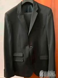 Completo uomo come nuovo nero taglia 48