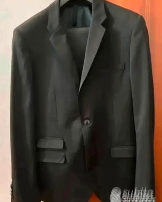 Completo uomo come nuovo nero taglia 48