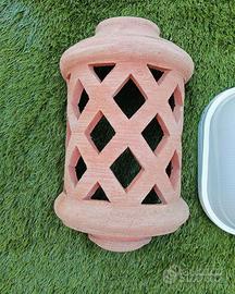 Lampada da esterno in terracotta biscottini