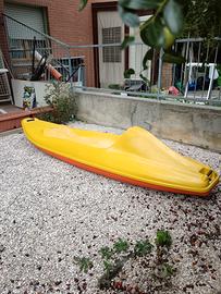 canoa bicolore vetroresina 