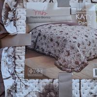 Trapuntina matrimoniale primavera estate lilla 