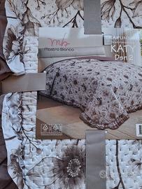 Trapuntina matrimoniale primavera estate lilla 