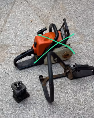 Cilindro stihl ms 180 + impugnatura 