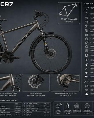 BIKE Pre Serie CROSSROAD 28” 24 Velocità