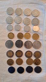 monete in lire ed alcune europee di vario taglio