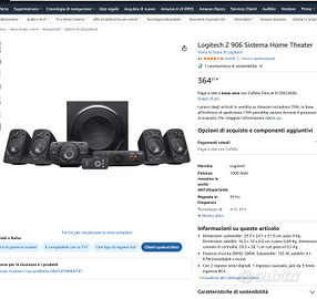 sistema audio 5.1 logitech Z906