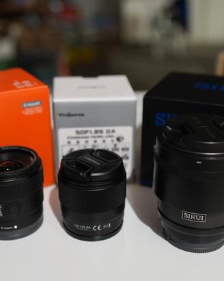 Obiettivi aps-c per fotocamere sony