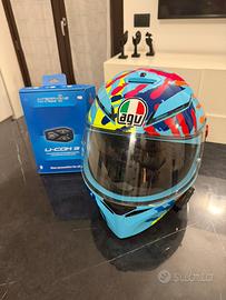 Casco integrale AGV K3 sv Misano 2014 + interfono
