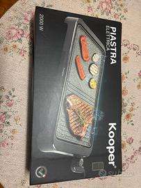 Piastra grill adatta alla cottura di pesce e carne