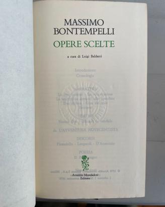 Libri. Bontempelli, Opere scelte