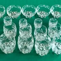 Bicchieri   Vintage  con fiori smerigliati