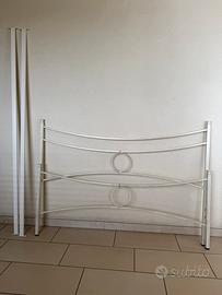 Struttura letto avorio