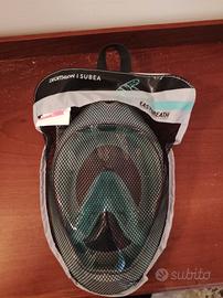 Maschera snorkelling sub Easybreathe 500 Decathlon