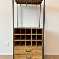 Mobile portabottiglie e portacalici