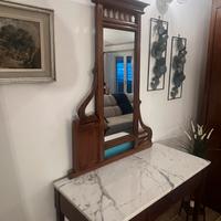 Tavolo da ingresso con specchio separabile