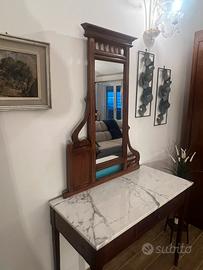 Tavolo da ingresso con specchio separabile