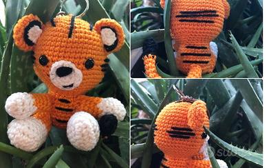 Tigrotta portachiavi amigurumi