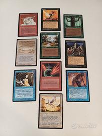 Lotto 10 Carte Magic MTG - Terza Edizione FBB Ital