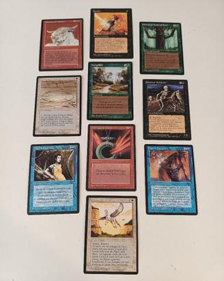 Lotto 10 Carte Magic MTG - Terza Edizione FBB Ital