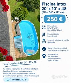 piscina intex (610 x 305 x 122 cm)