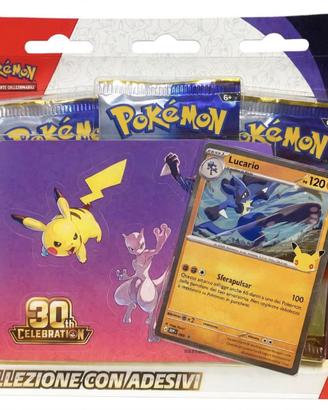 Pokémon 30° Anniversario - Blister Adesiv