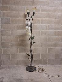 Piantana da Terra Decorativa 4 Luci in Ferro