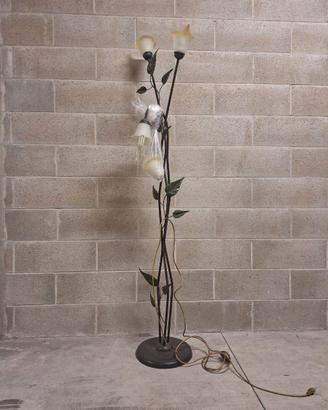 Piantana da Terra Decorativa 4 Luci in Ferro