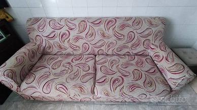 Divano letto 3 posti fantasia Paisley