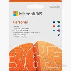 office 365 personal abbonamento 1 anno 5 disp