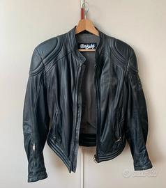 Giacca moto donna vera pelle