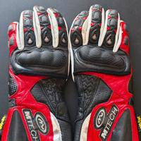 Guanti moto in pelle MTECH. Taglia M