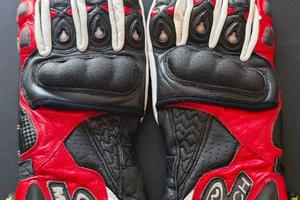 Guanti moto in pelle MTECH. Taglia M