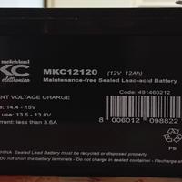 Batterie  MKC 12120 , 12 v. come da foto