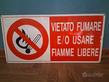 Cartello vietato fumare