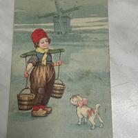CARTOLINA VINTAGE BUONA PASQUA FIRMATA COLOMBO FP