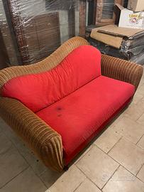 Divano in vimini di design