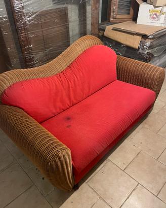 Divano in vimini di design