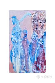 Dipinto - Fuori dall' ombra 20 - 25 X 15 cm 