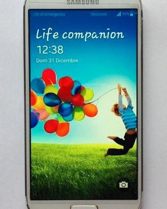 Samsung Galaxy S4 GT-19505 con scatola e accessori