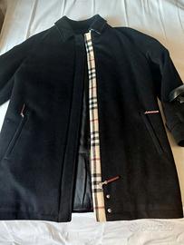 Cappotto Lana Burberry London nero donna